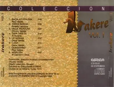 Irakere - Teatro Amadeo Roldan Recital (1974) {Egrem}