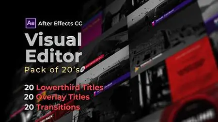 Visual Editor Pack Of 20s | After Effects Version 32501062