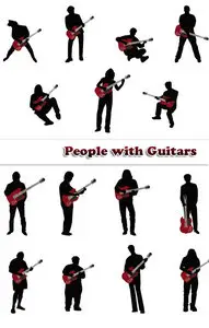 Vectors People with Guitars