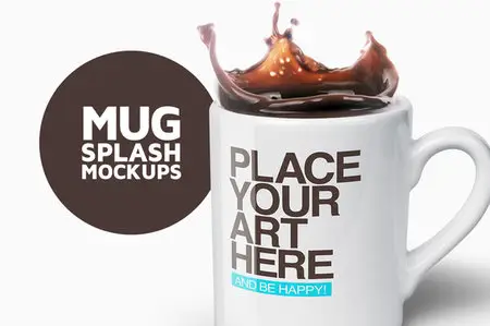 CreativeMarket - Mug Splash Mockups