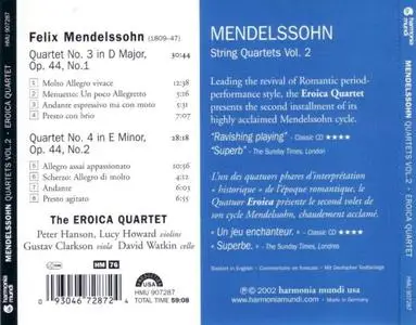 Eroica Quartet - Mendelssohn: String Quartets, Vol.2 (2002)