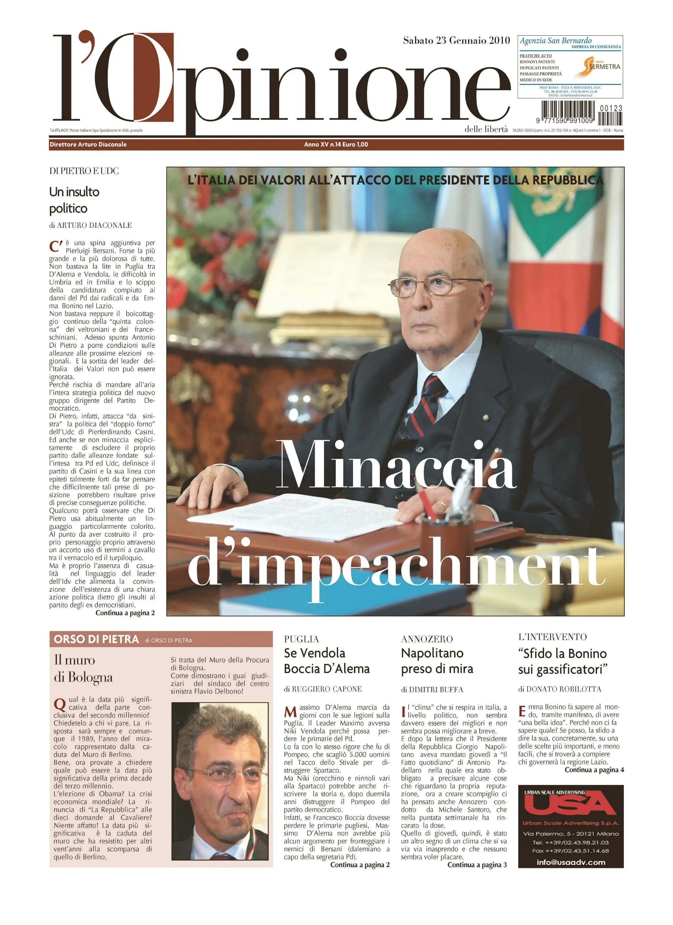 L'Opinione 23.01.2010