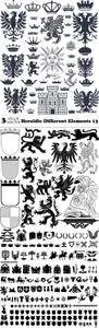 Vectors - Heraldic Different Elements 13