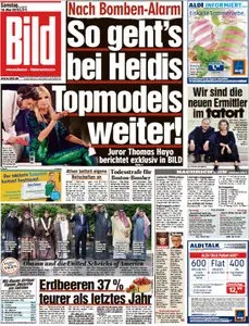 Bild Zeitung vom 16 Mai 2015