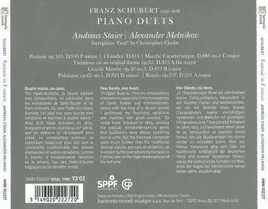 Andreas Staier, Alexander Melnikov - Schubert: Fantasie In F Minor And Other Piano Duets (2017)