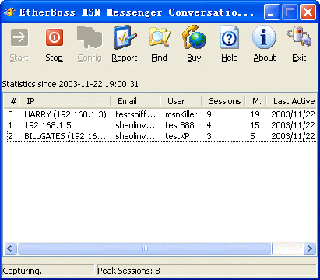 EtherBoss MSN Monitor,MSN Sniffer 1.2