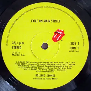 The Rolling Stones - Exile on Main St. (UK 1st Pressing) LP rip in 24bit/96Khz