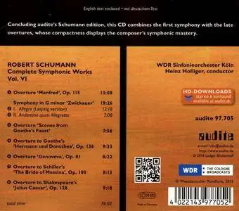 Heinz Holliger - Schumann: Complete Symphonic Works, Vol. VI (2016) [Official Digital Download 24/48]