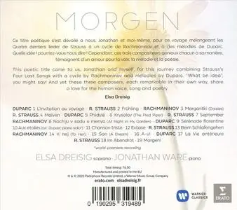 Elsa Dreisig, Jonathan Ware - Morgen: Strauss, Rachmaninov, Duparc (2020)