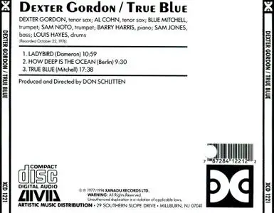 Dexter Gordon, Al Cohn - True Blue (1976) Reissue 1994