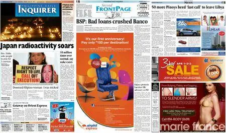 Philippine Daily Inquirer – March 28, 2011