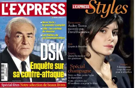 L'Express N° 3153 du & Supplémént Styles 7 au 13 Décembre 2011