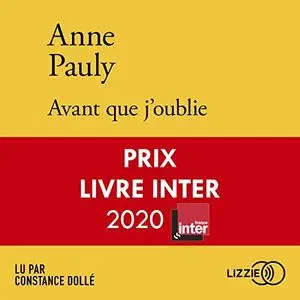 Anne Pauly, "Avant que j'oublie"