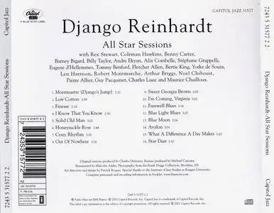 Django Reinhardt - All Star Sessions (1935-1939) {Capitol Jazz 7243 5 31577 2 2 rel 2001}