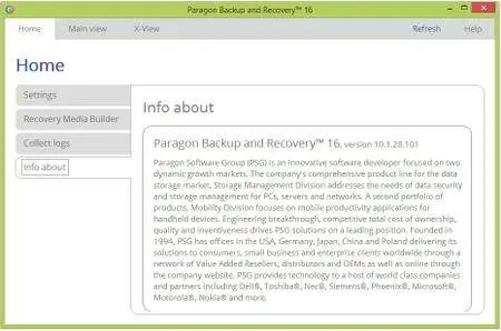 Paragon Backup and Recovery 16 Home 10.1.28.101 (x86/x64)