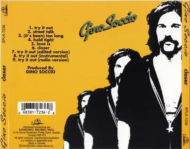 Gino Soccio - Closer (1981) [1994, Reissue]