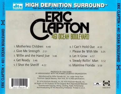 Eric Clapton - 461 Ocean Boulevard (1974) [DTS 5.1 High Definition Surround]