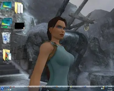 Lara Croft For DeskScapes