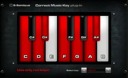 G-Sonique Correct Music Key v1.0.0