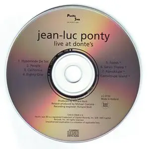 Jean-Luc Ponty - Live At Donte's (1969) {Pacific Jazz 7243 8 35635 2 4 rel 1995}