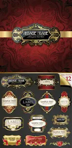 Retro Luxury Frames Vector