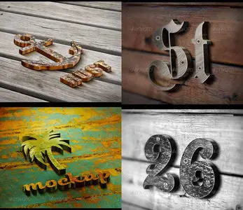 GraphicRiver 3D Logo Mockup - 6 Styles