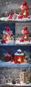 Stock Photo - Burning Lantern