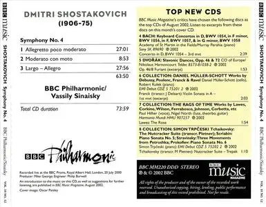 Vassily Sinaisky, BBC Philharmonic Orchestra - Dmitri Shostakovich: Symphony No. 4 (2002)