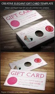 GraphicRiver Creative Elegant Gift Card Template