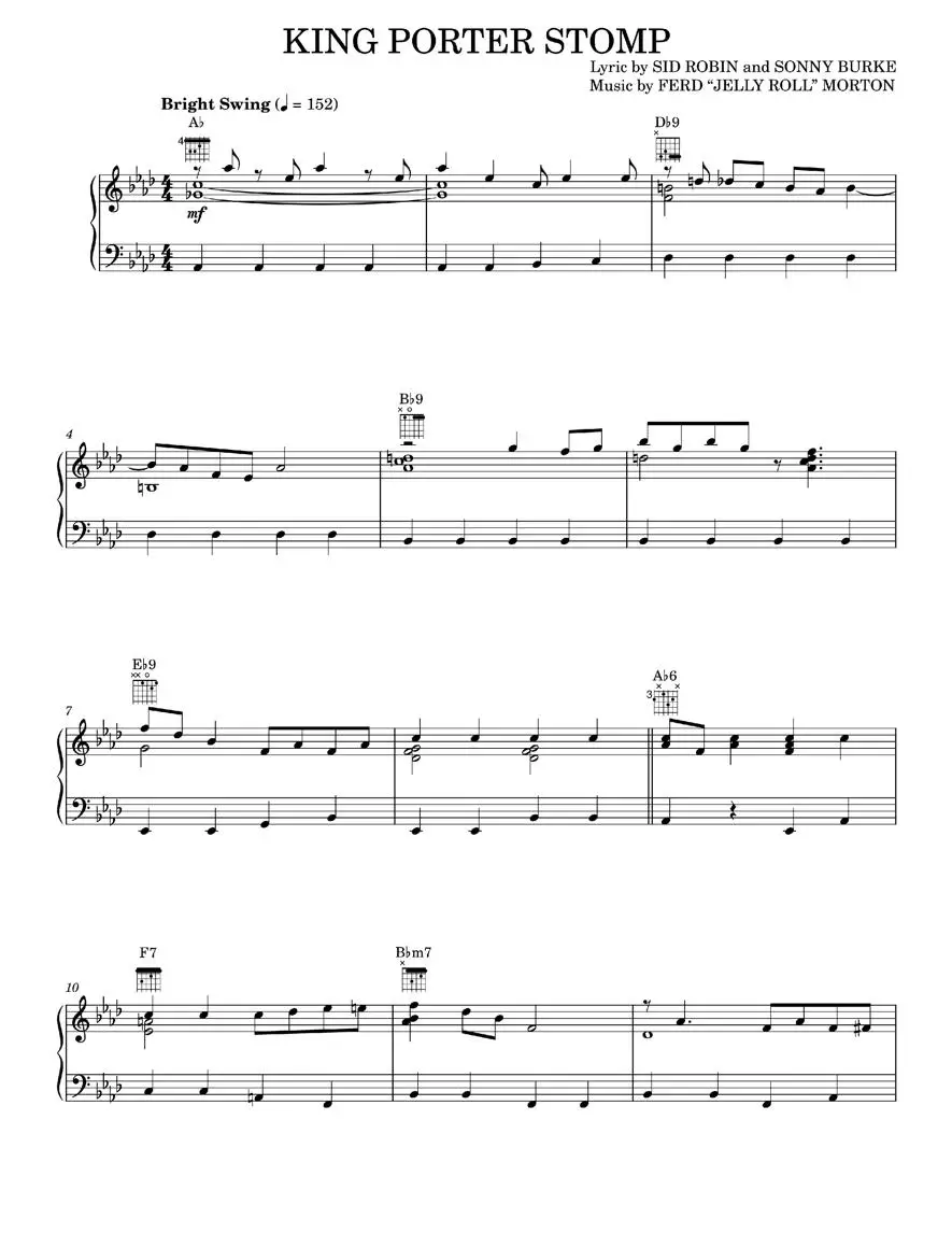 King Porter Stomp Benny Goodman, Count Basie, Fletcher Henderson