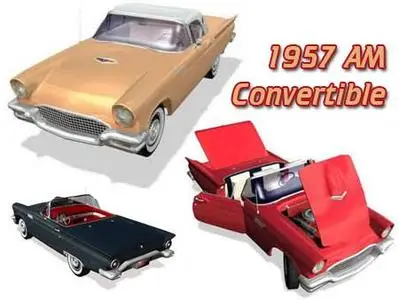 3D Cars Models - 1957 AM Convertible (for Poser)