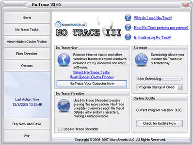 MicroSmarts No-Trace v3.65