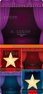 Curtain and stage vector set 2