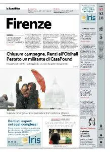 la Repubblica Firenze - 2 Marzo 2018