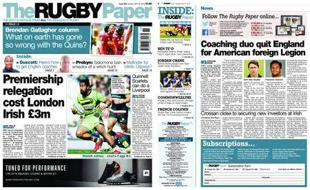 The Rugby Paper – April 15, 2018