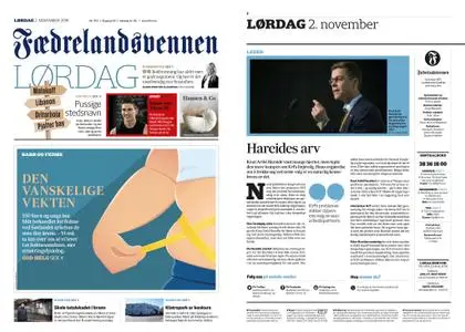 Fædrelandsvennen – 02. november 2019