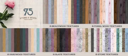 CM - 75 Stone & Wood Textures 1419093