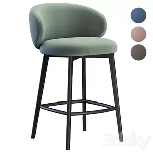3DSKY - Bar stool Tuka Wood Cb