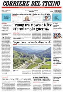 Corriere del Ticino - 13 Febbraio 2025