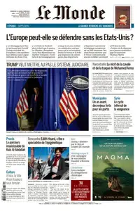 Le Monde du Dimanche 16 et Lundi 17 Mars 2025