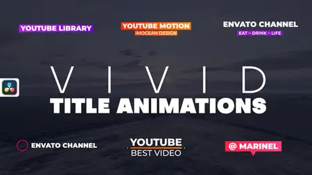 Vivid Title Animations | DaVinci Resolve 56767203