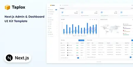 EE - Codecanyon - Taplox - Next.js Admin Dashboard and UI Kit Template 55812899 v1.0