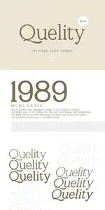 Quelity - Crooked Serif Font