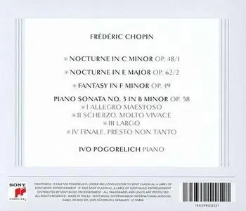 Ivo Pogorelich - Frédéric Chopin: Sonata No.3; Nocturnes; Fantasy (2022)