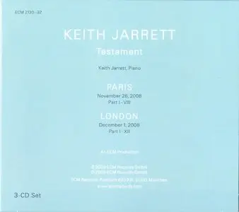 Keith Jarrett - My Foolish Heart (2007) [2CD] + Paris/London. Testament (2009) [3CD] {ECM} [combined repost]