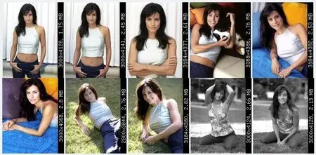Courteney Cox - Bare Midriff Photoshoot - 10xUHQ