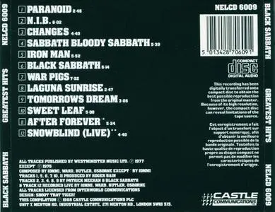 Black Sabbath - Greatest Hits (1977)