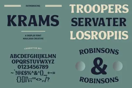 Krams Decorative Display Font