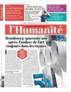 L'Humanité du Mardi 31 Janvier 2017