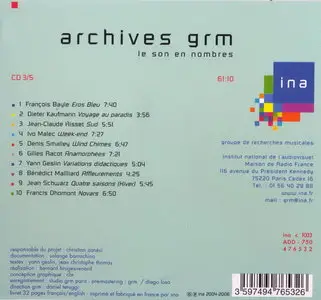Archives GRM [Groupe de Recherches Musicales] (2005)